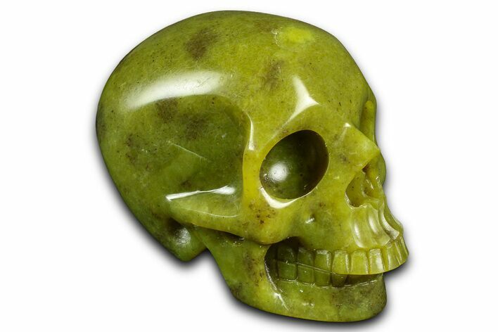 Realistic Jade (Nephrite) Skull #382098